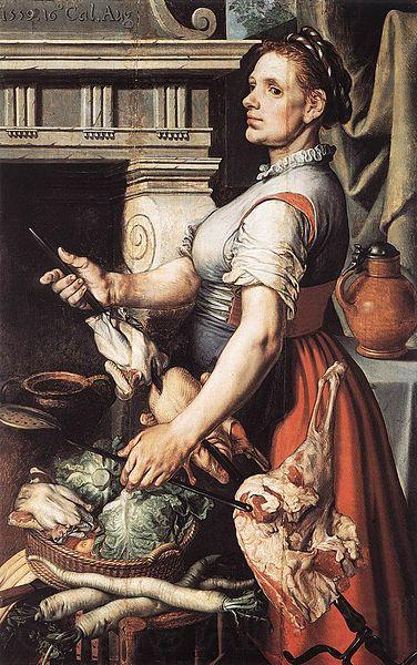 Pieter Aertsen Cook in front of the Stove France oil painting art